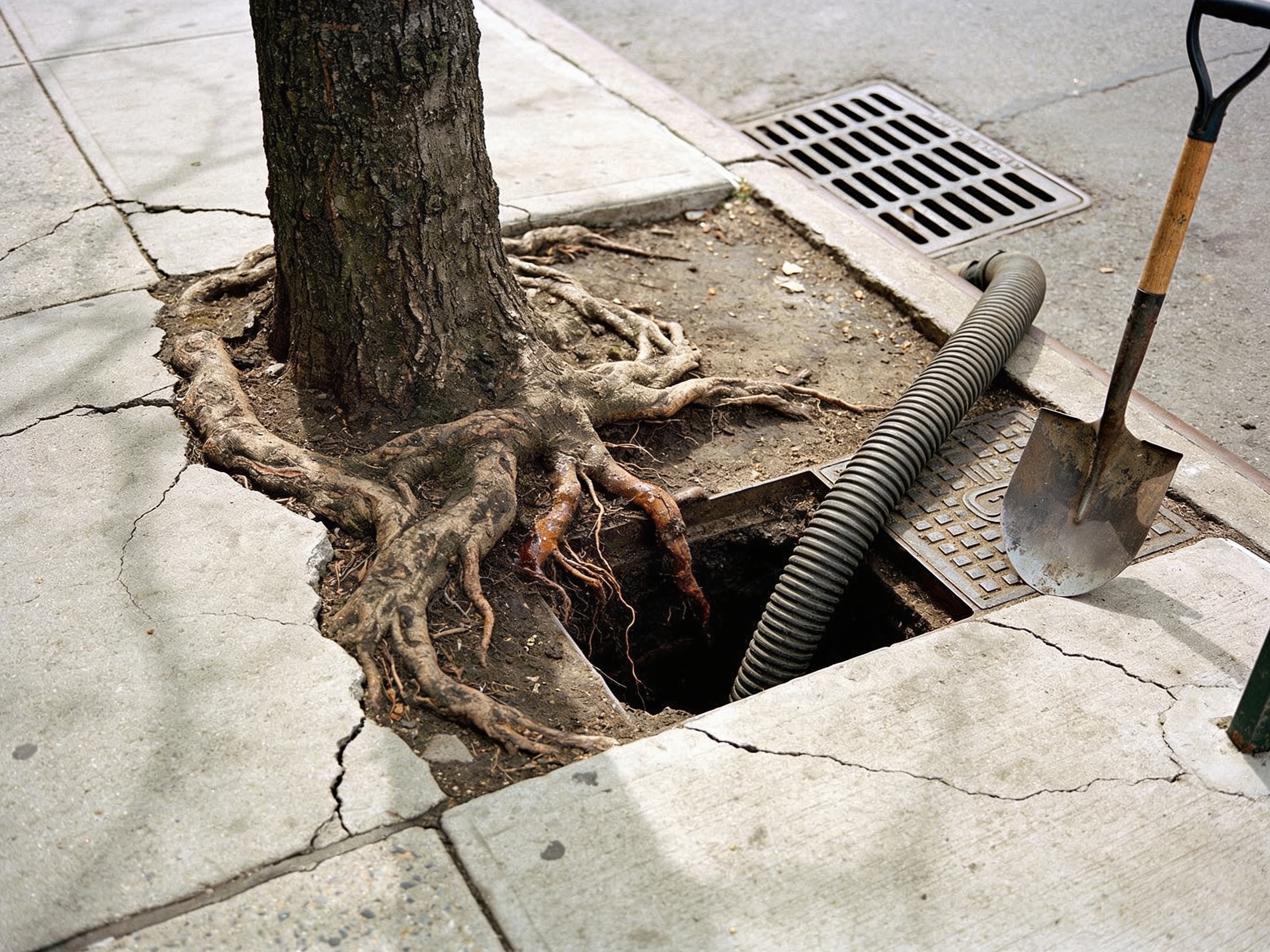 Dealing With Tree Root Clogs Near Brooklyn Sidewalks