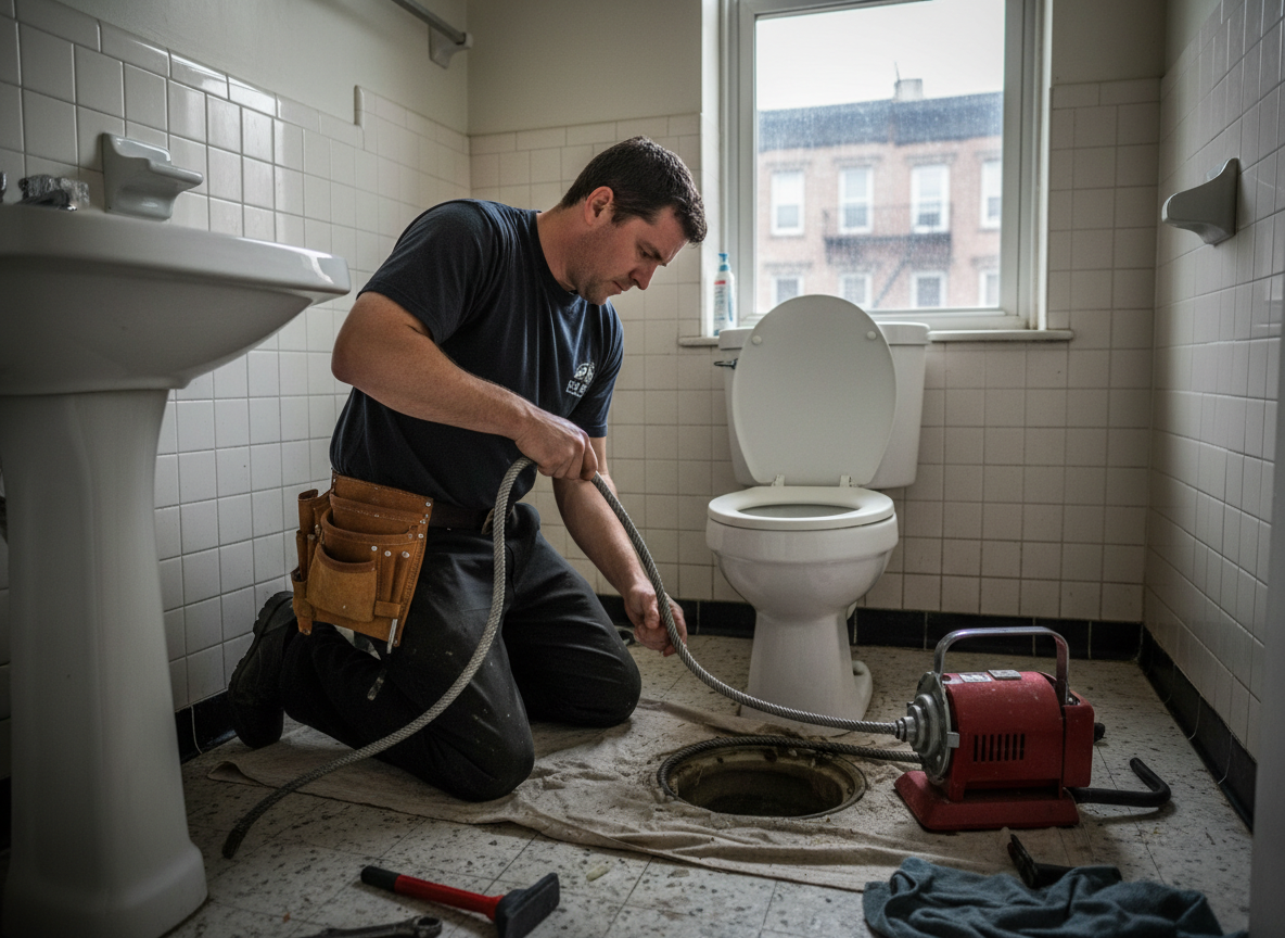 Clogged Toilet Drain in Brooklyn 11236